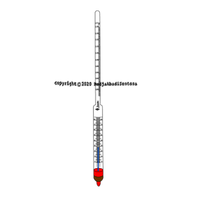 Schindler - Hydrometer Dengan Thermometer